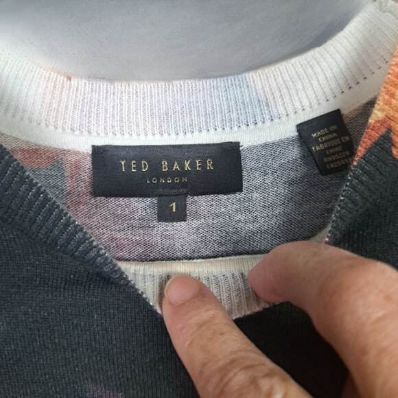 Ted Baker Dumia Cascading Floral Sweater US Size 4 - Picture 7 of 9